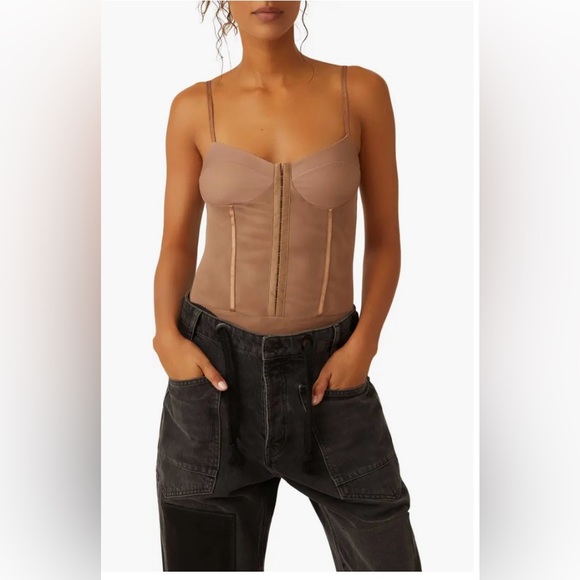 Intimately FP Night Rhythm Corset Bodysuit. Size XL - Picture 7 of 10